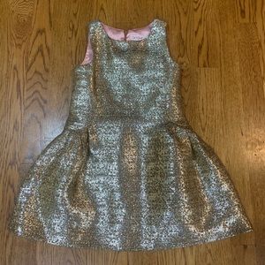 Girls XS gold party dress
